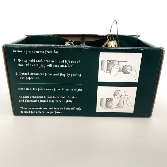 Waterford Timeless Memories Gold Silver Glitter Glass Ornaments Vintage 2003 - Picture 5 of 10